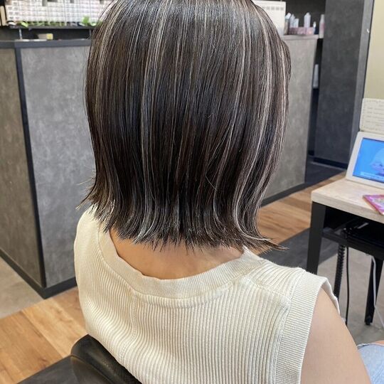 画像10143：ハイライト×外はねボブ