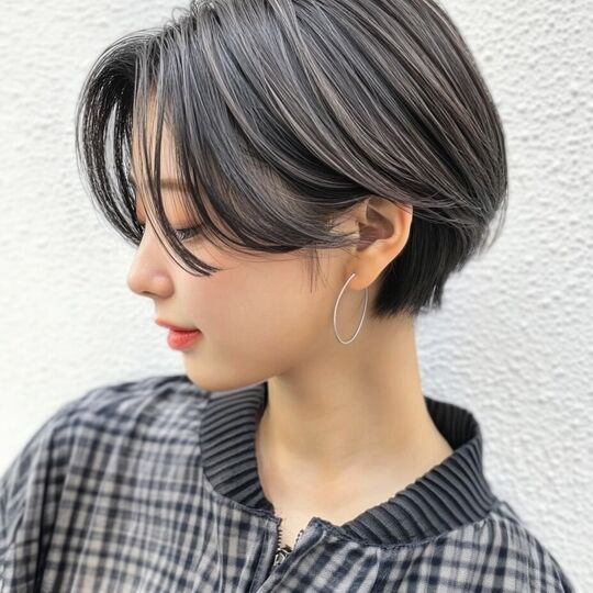 画像10157：ショートヘア×ハイライト/大人ハイライト/ハンサムショート
